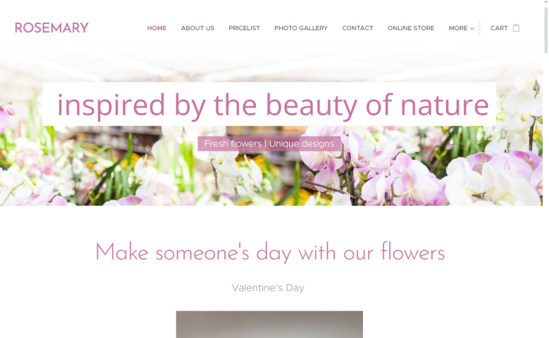 Rosemary designs flower shop