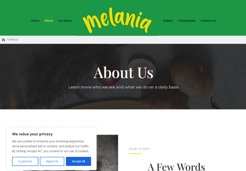 Melania Restaurant, Paphos, Cyprus