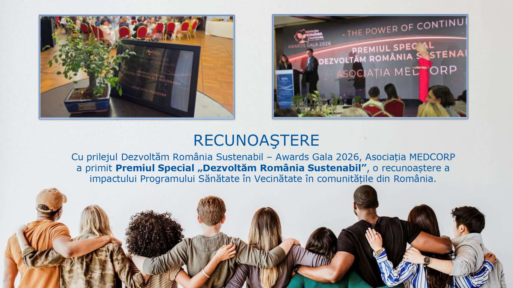 Dezvoltăm România Sustenabil — Awards Gala 2026 — recunoașterea impactului Programului Sănătate în Vecinătate
