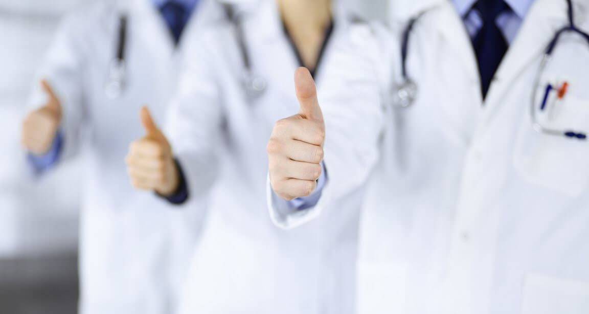 A group of professional MedCorp doctors