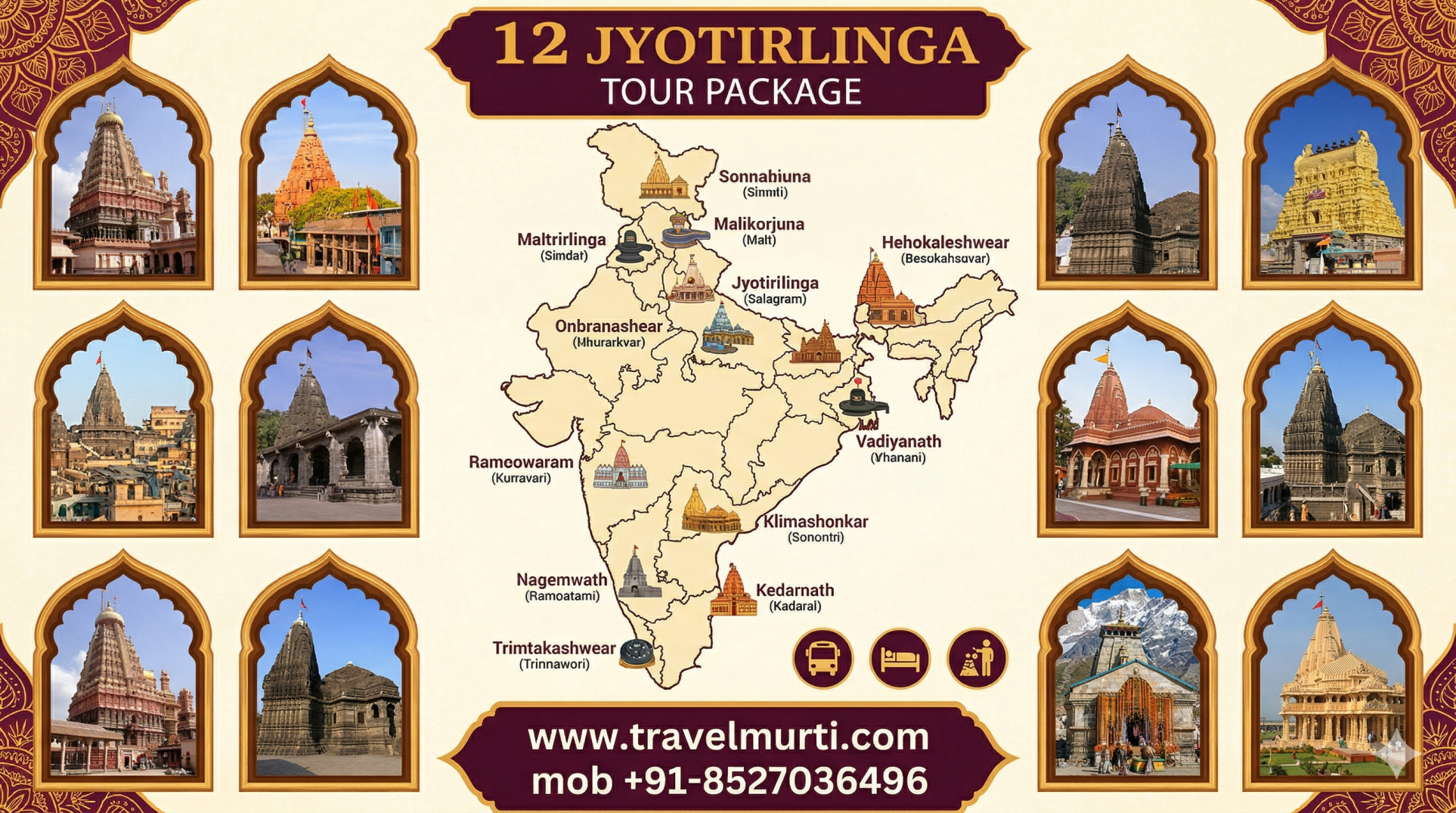 12 Jyotirlinga Tour Package
