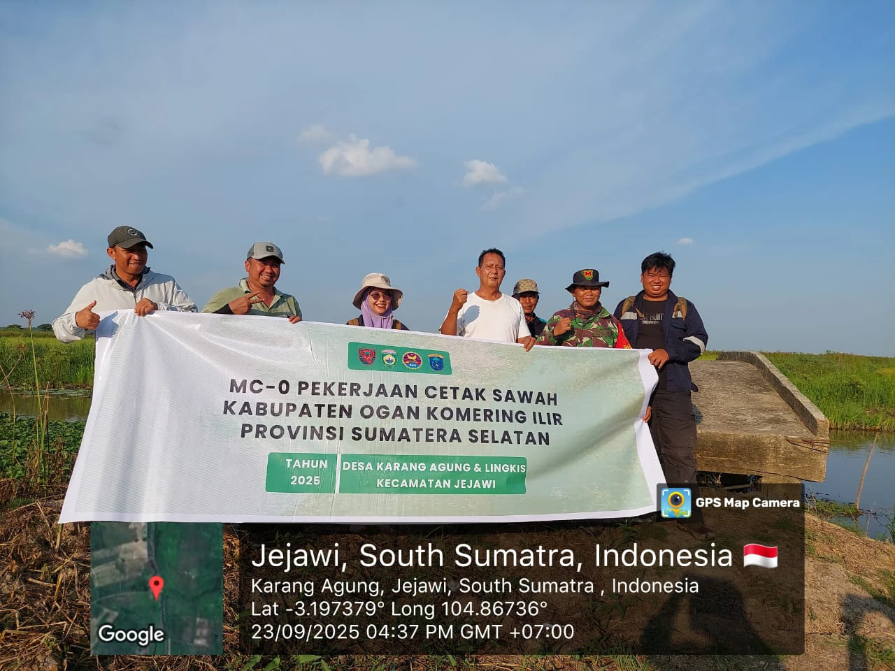Cetak Sawah Kabupaten Ogan Komering Ilir Provinsi Sumatera Selatan 2025