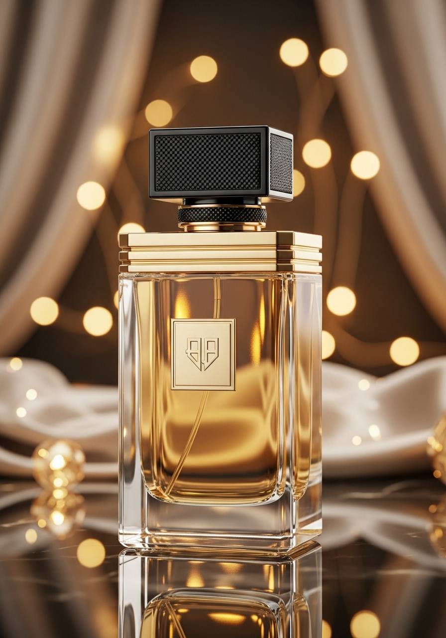Elegant bottle of Eau de Parfum