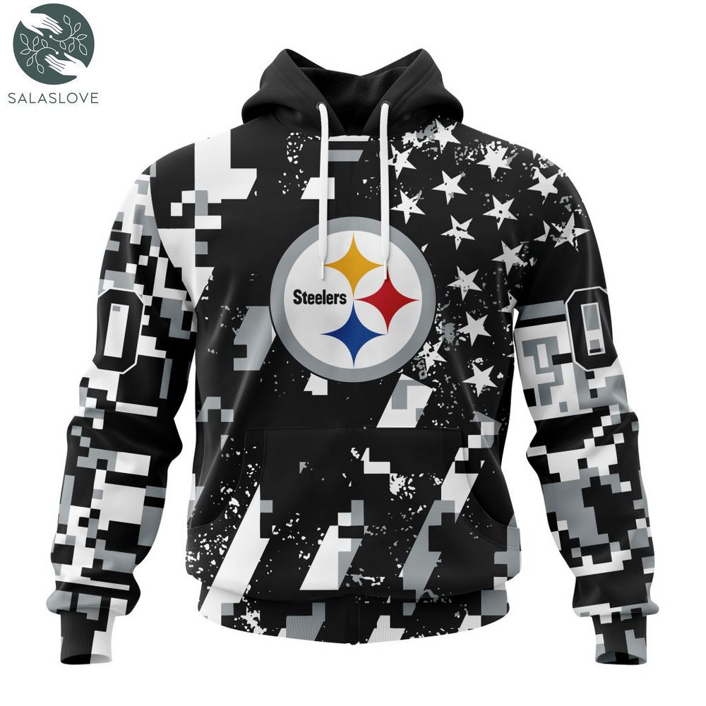 NFL Pittsburgh Steelers Special Camo Design For Veterans Day Hoodie