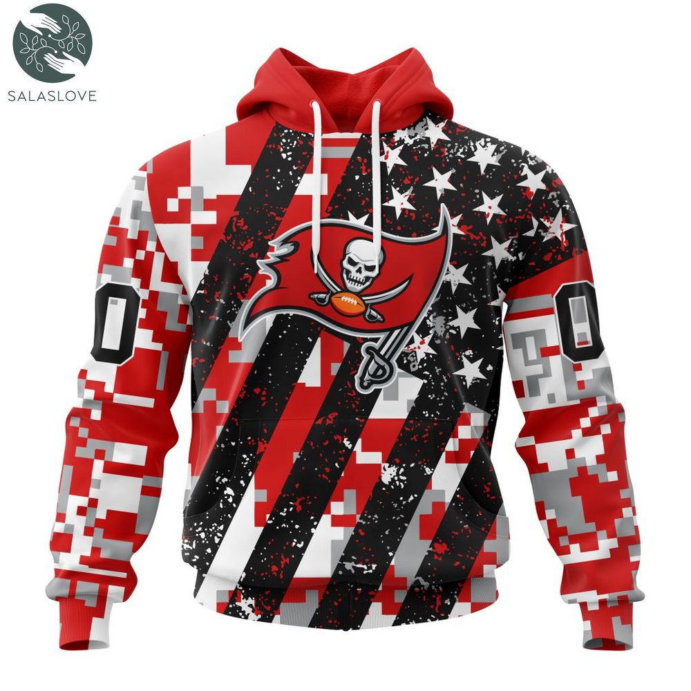 NFL Tampa Bay Buccaneers Special Camo Design For Veterans Day Hoodie