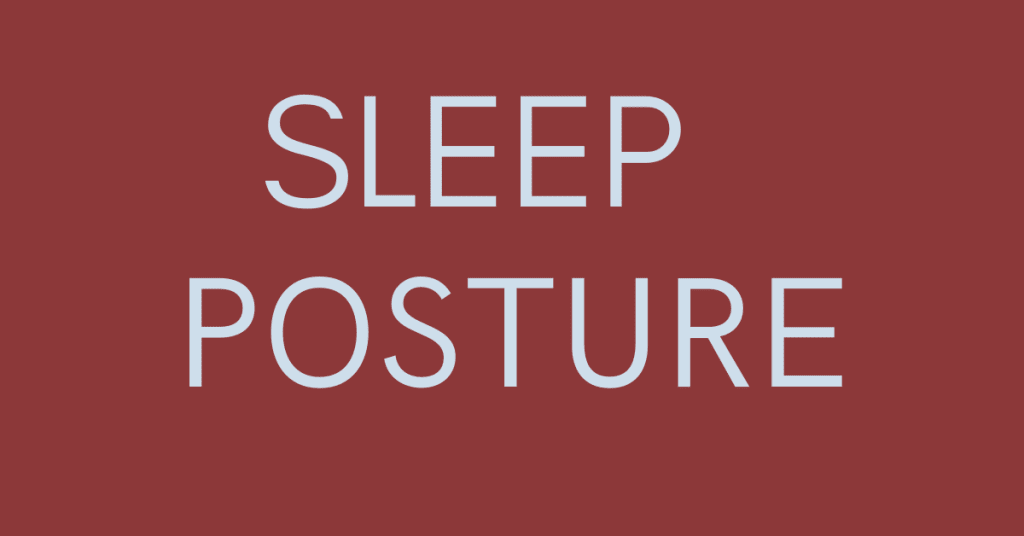 best sleeping position for lower back pain