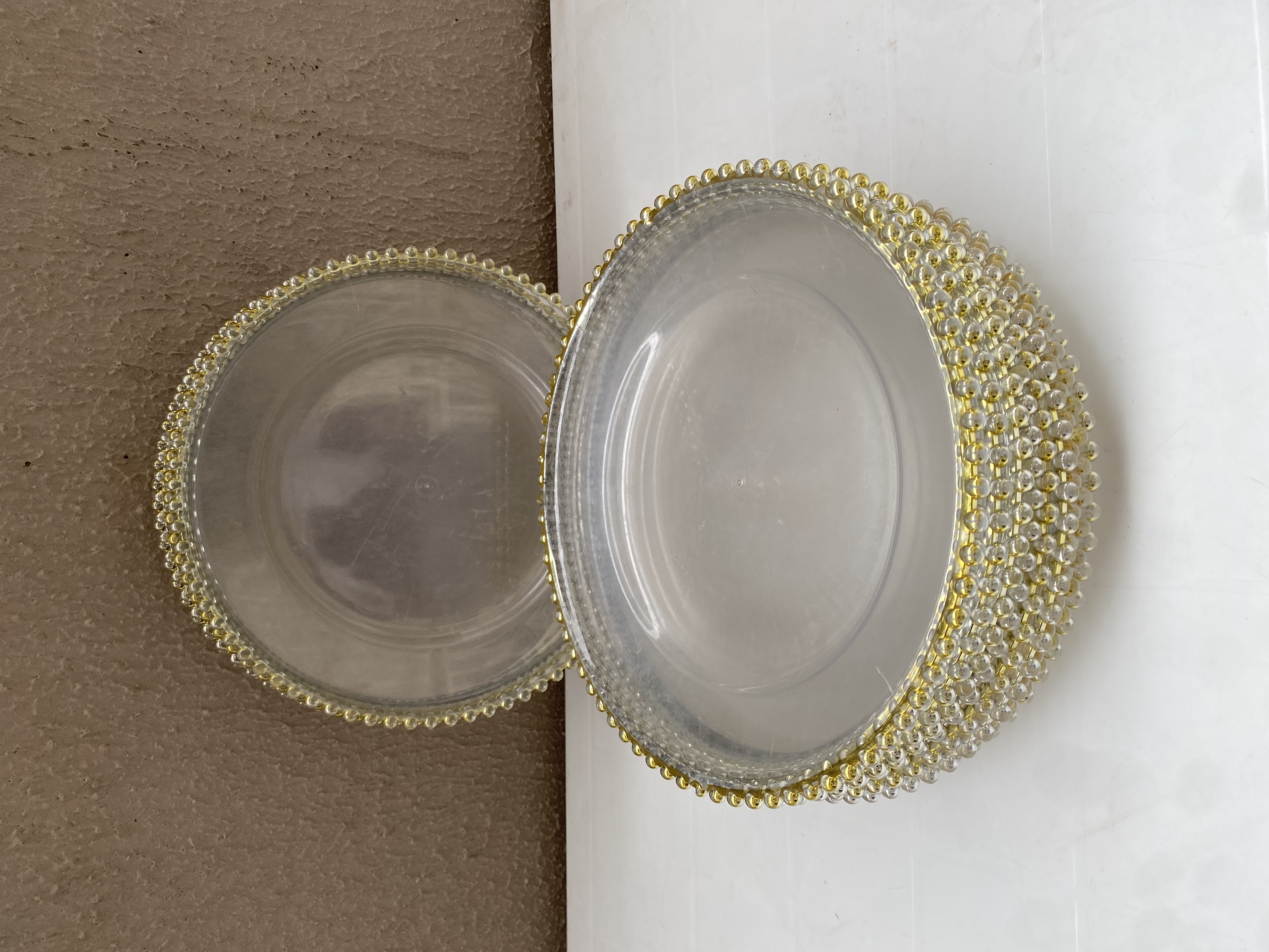 Beaded Charger Plates (per dozen)
