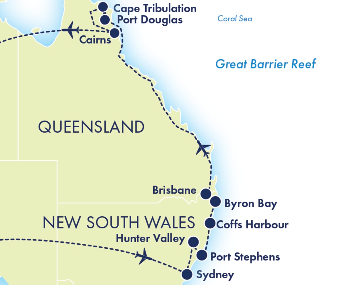 Sydney Reef Rainforest map