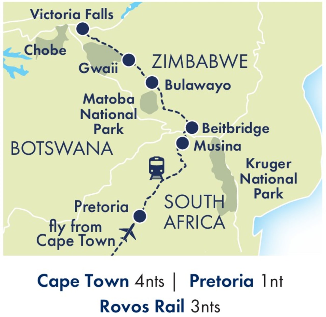 Opulent Rovos Rail tour