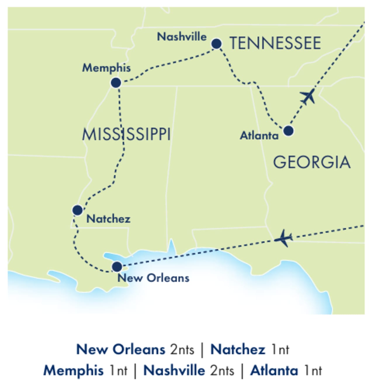 Tour map