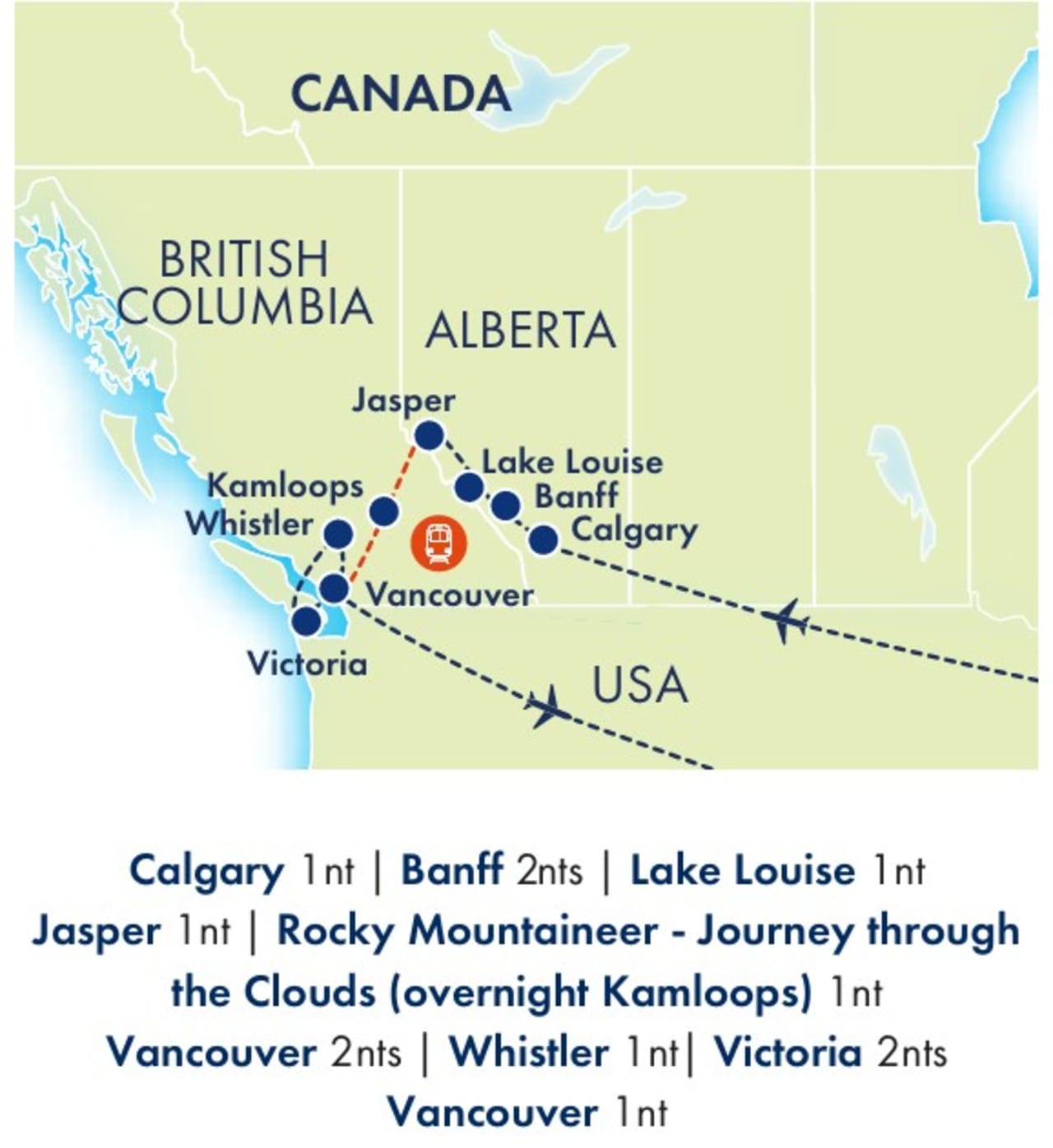 Passage through Rockies tour