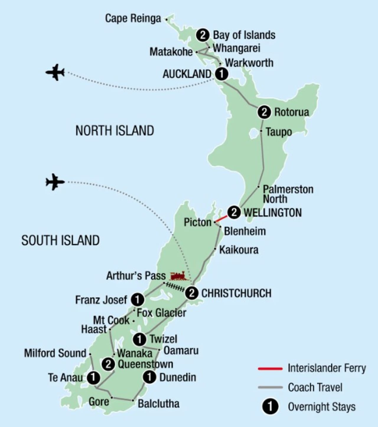 16 day Signature Highlights NZ tour