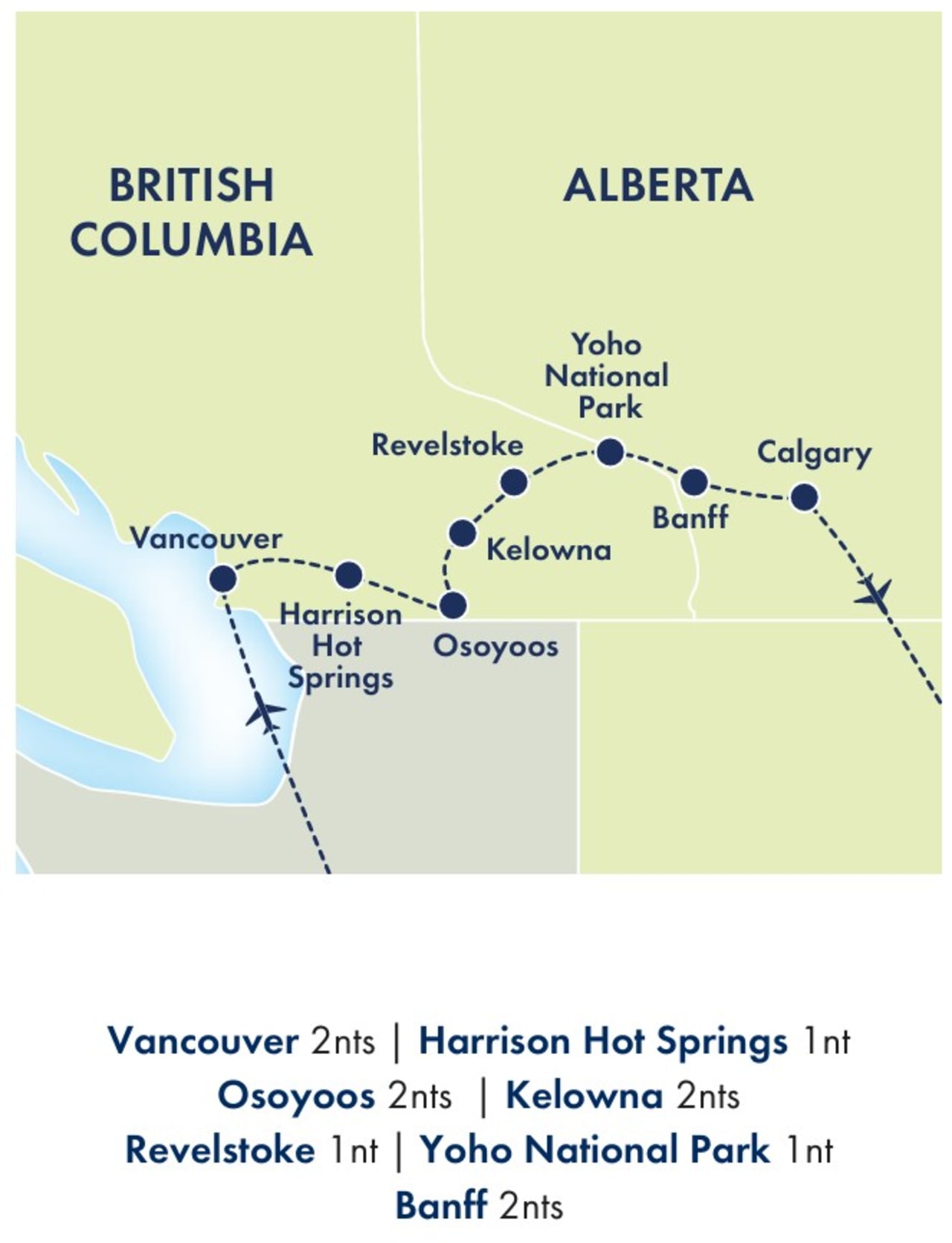 Rainforest to Rockies tour
