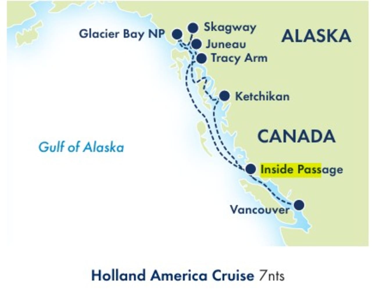Alaskan passage tour
