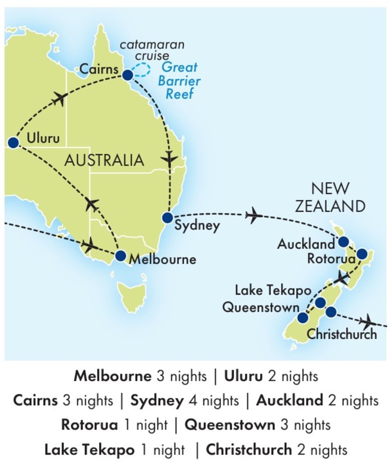 Highlights of OZ and NZ