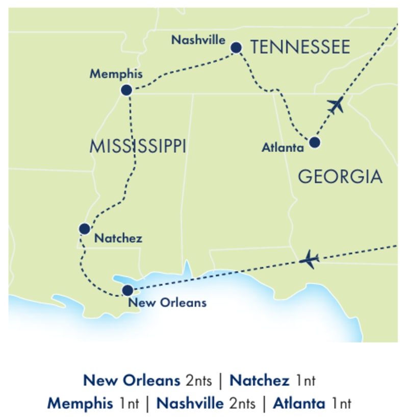 Tour map