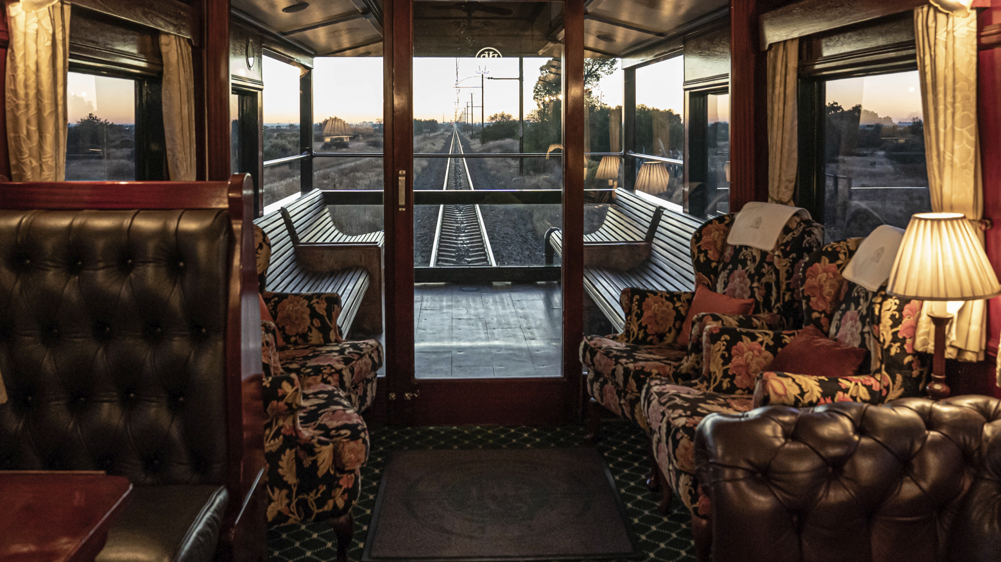 Rovos Rail - Observation Car at sunrise