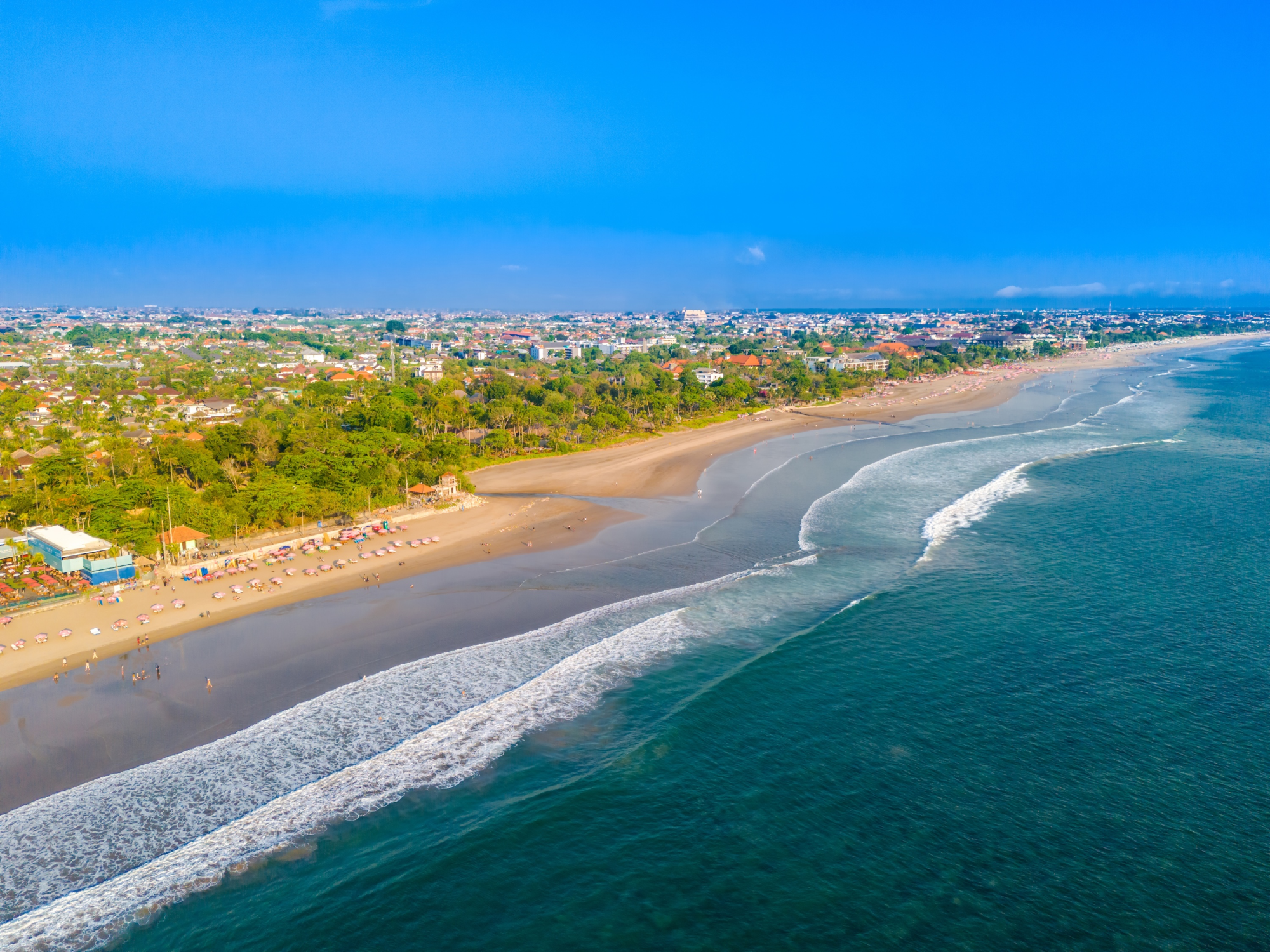 Aerial view of Seminyak