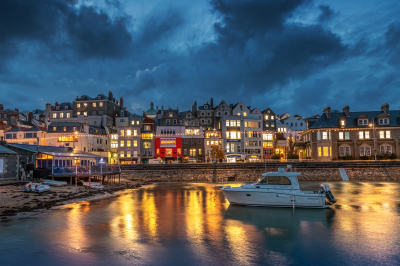 St Peter Port Boats at Night