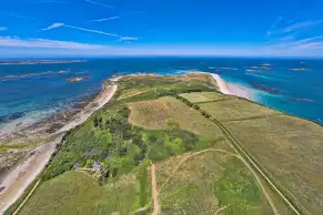 Herm from the air