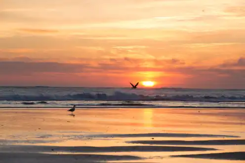 Sunset over St. Ouen's Bay