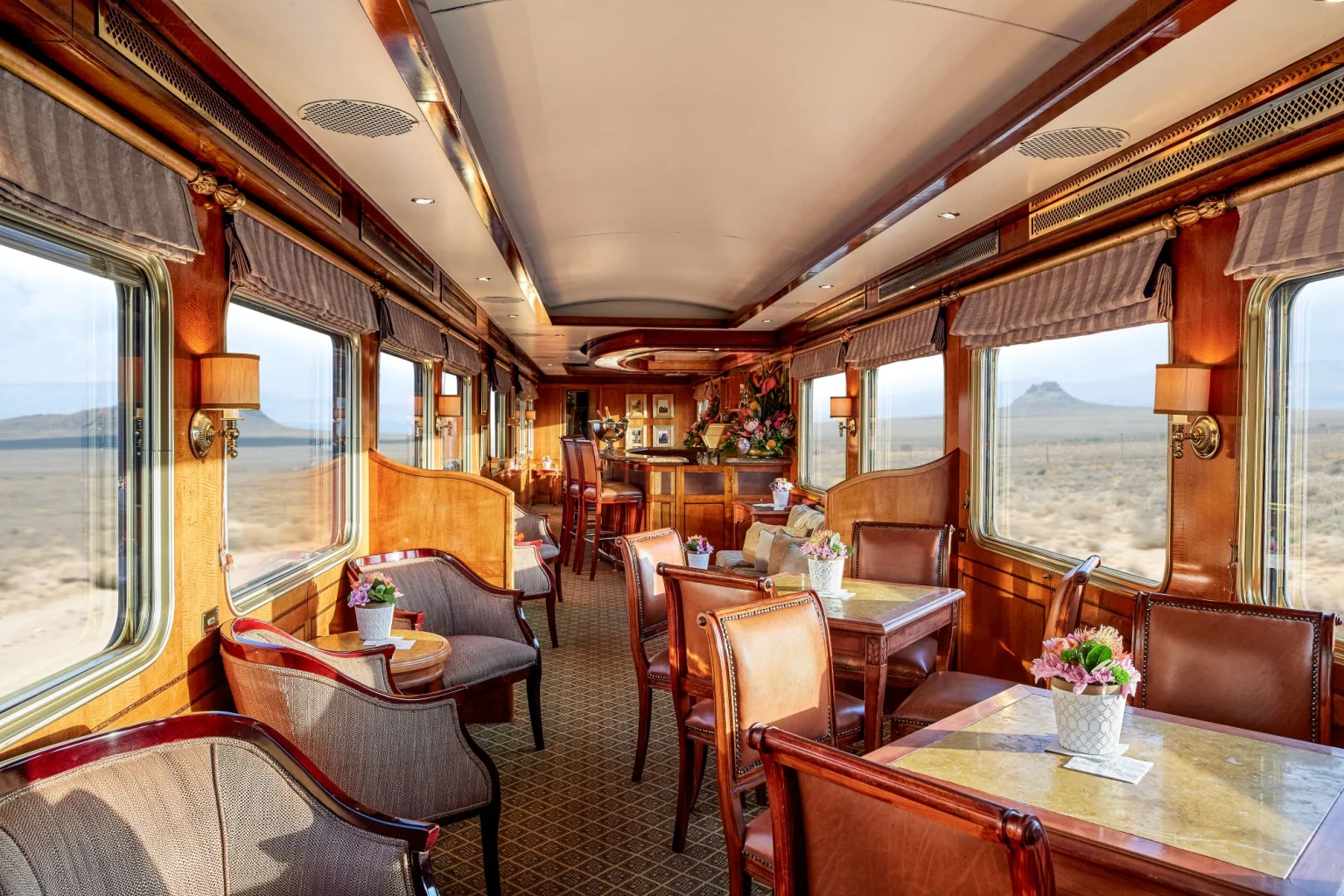 Blue Train_Daytime shot of lounge car
