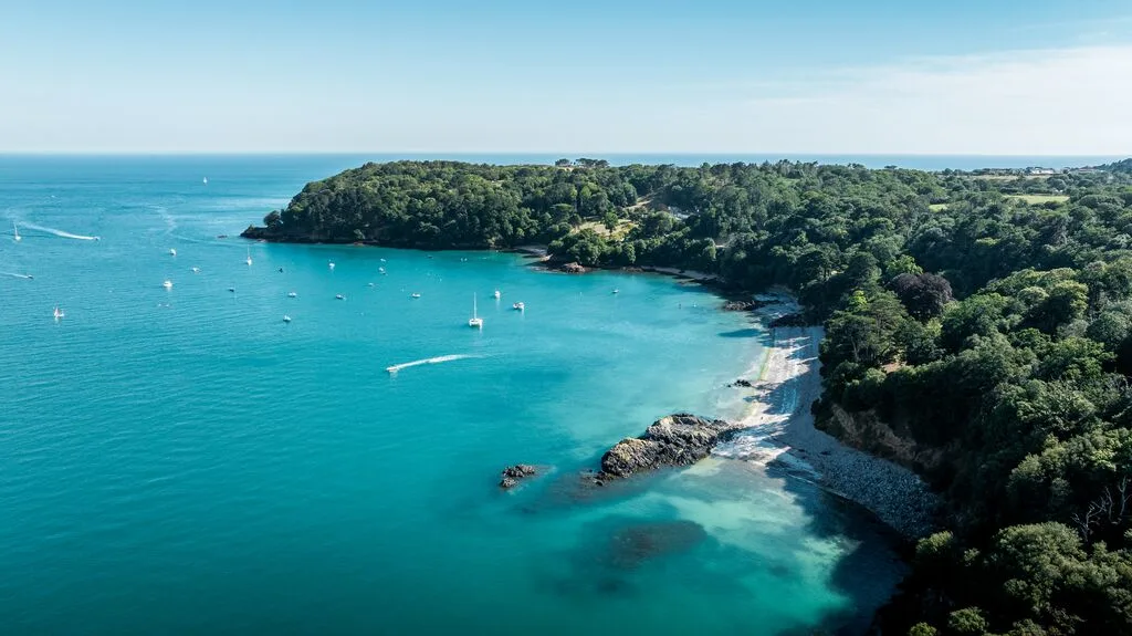 St Aubin's Bay coastline