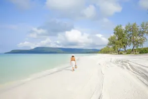 Koh Rong woman on beach