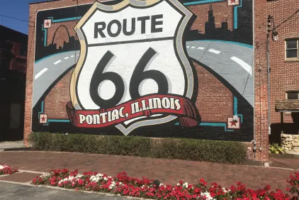 Route 66 wall