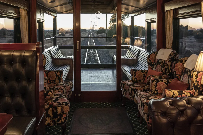 Rovos Rail - Observation Car at sunrise
