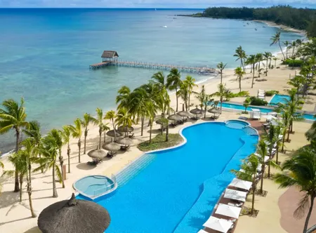 Le Meridien Ile MauriceAerial of main pool