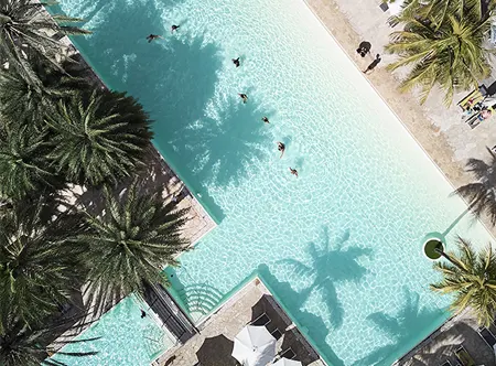 The Ravenala Attitudepool aerial