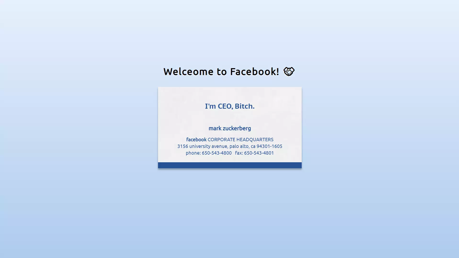 facebook card clone