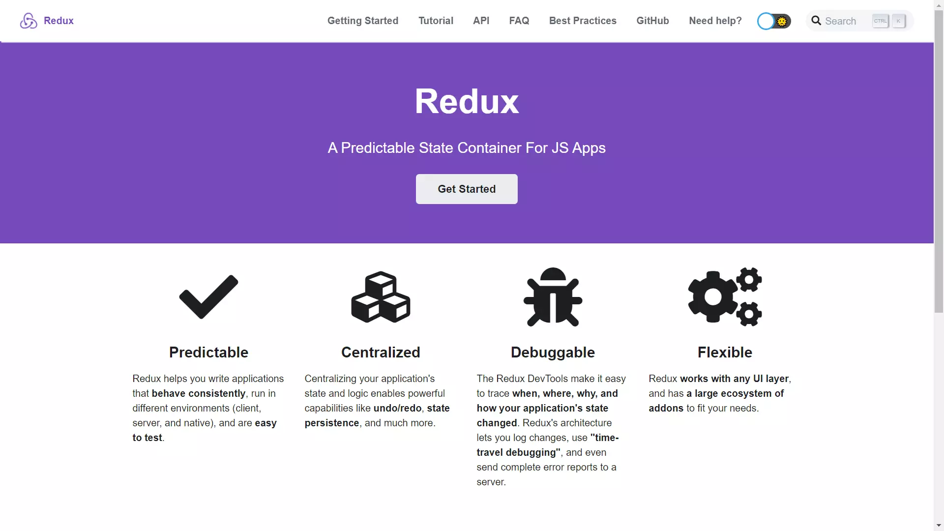 redux website clone