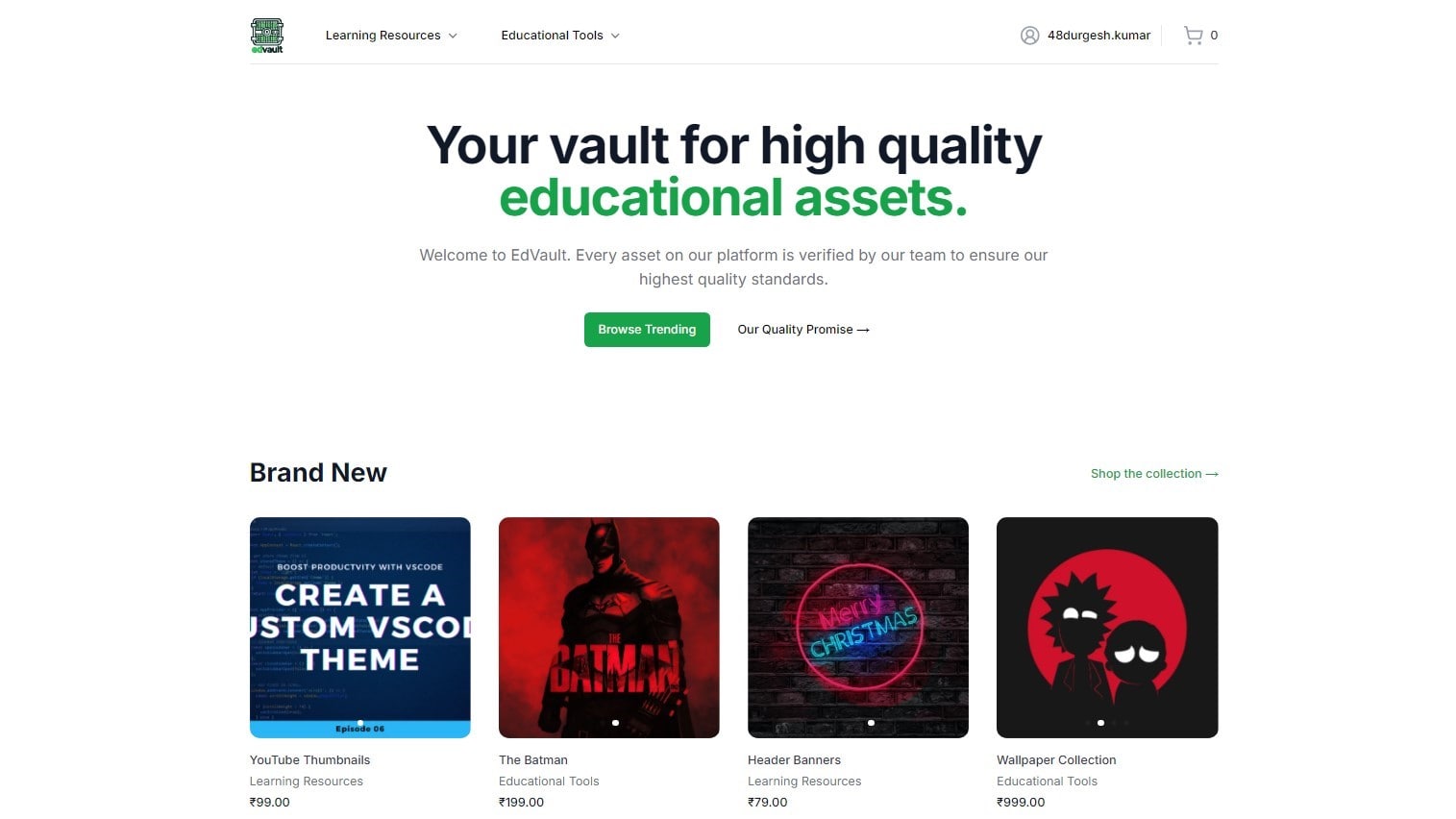 EdVault - Online Marketplace