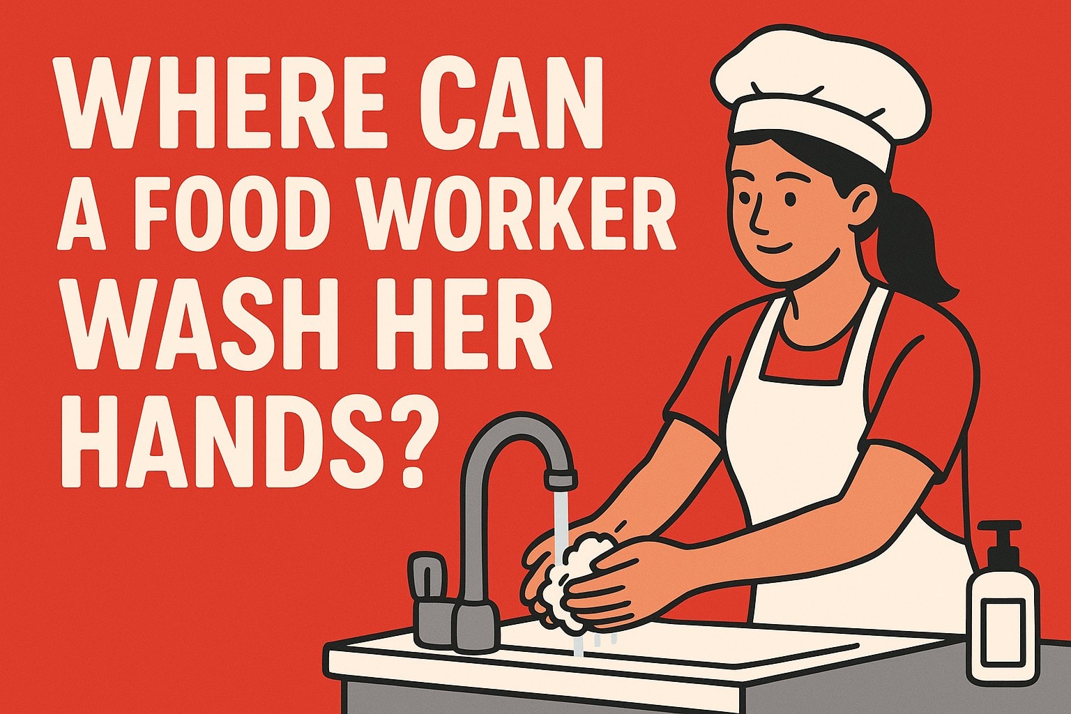 Where Can a Food Worker Wash Her Hands