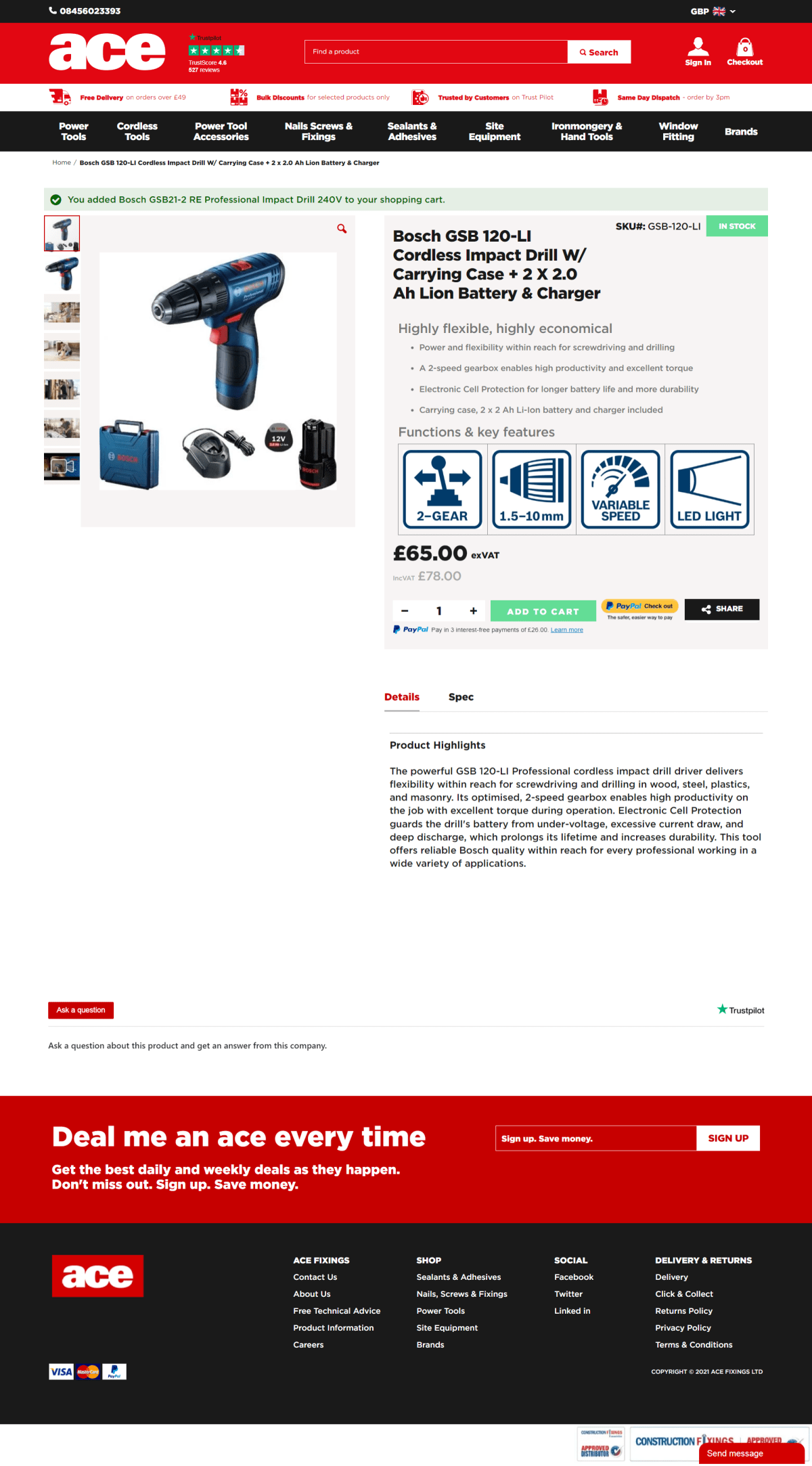 Product View Page