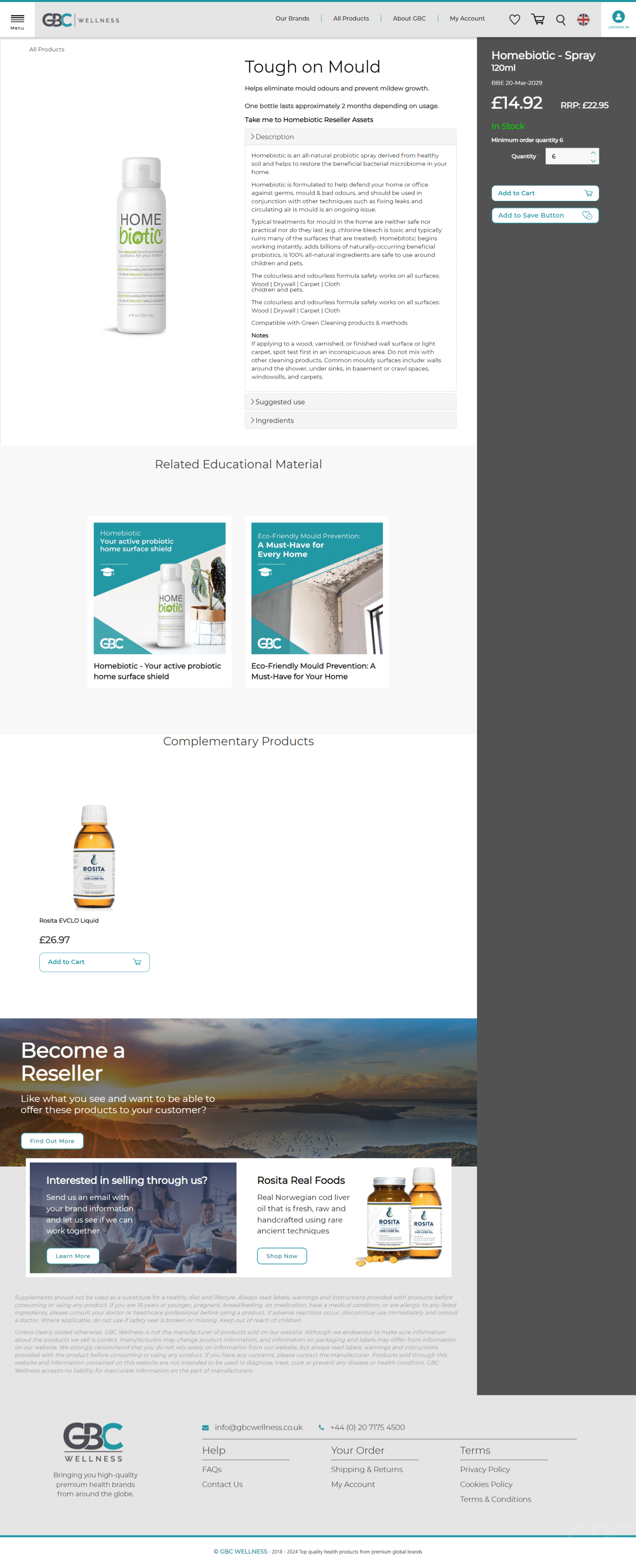 Product View Page