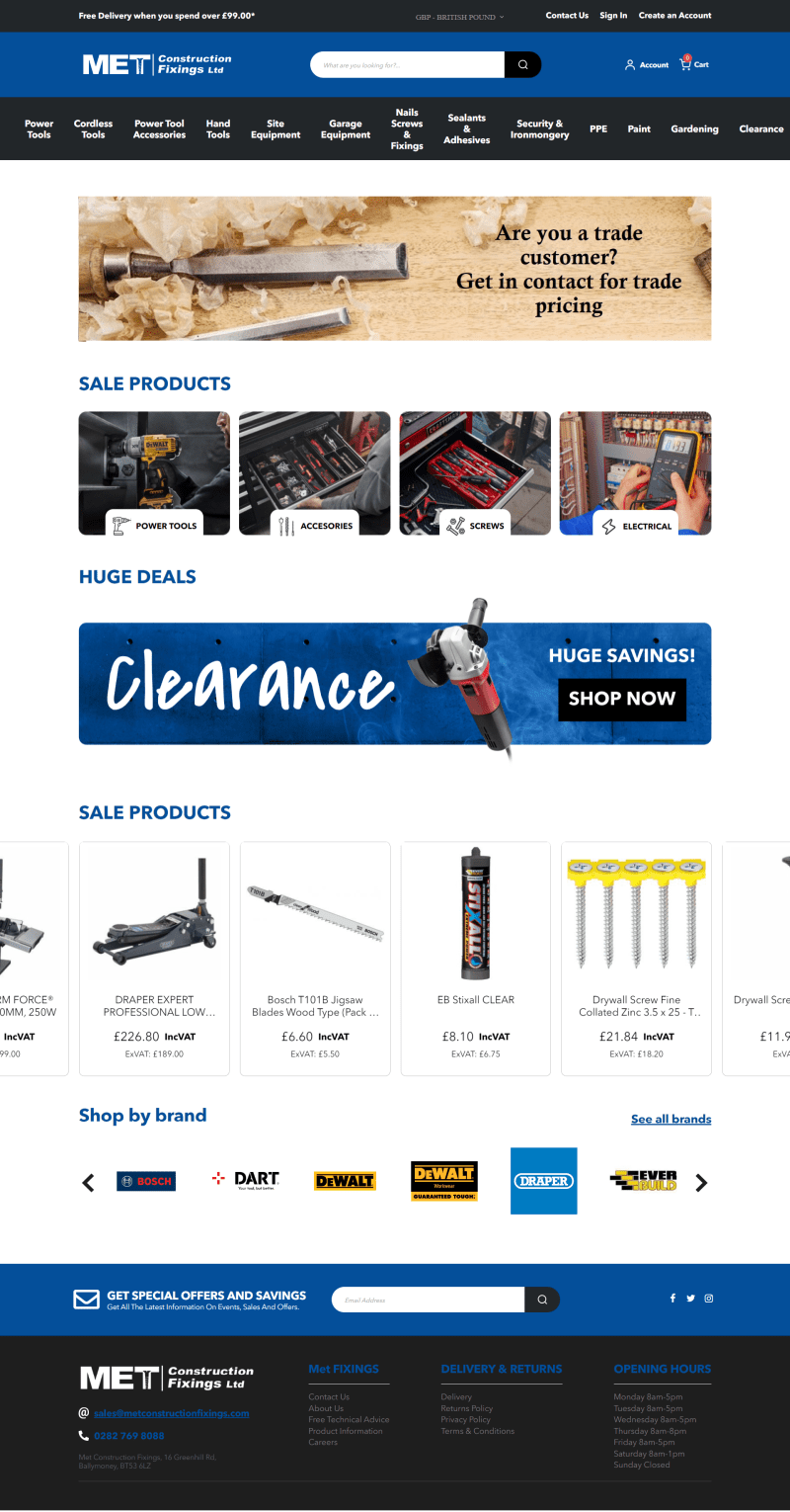 Metconstructionfixings - Homepage