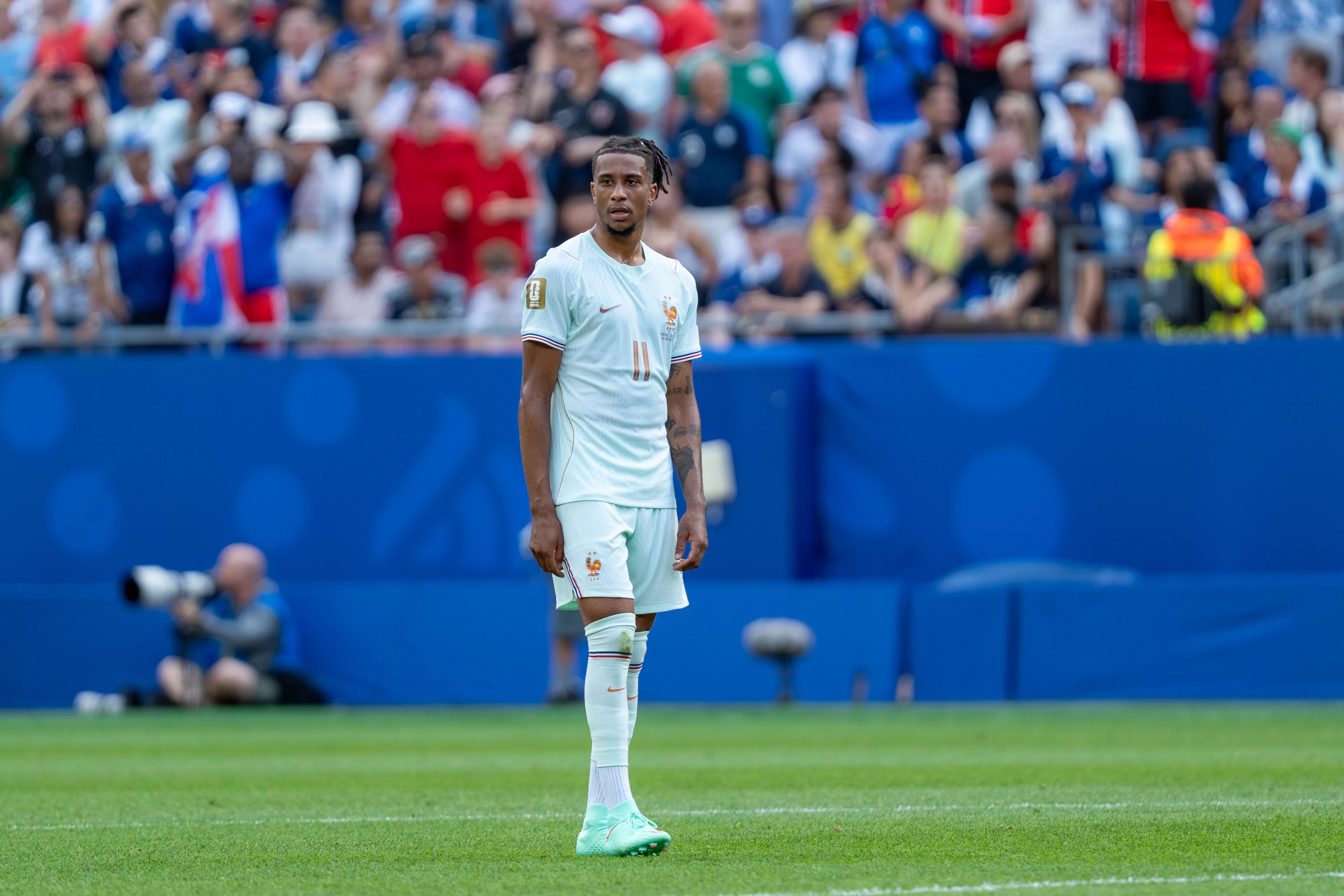 Michael Olise representing France against Norway at the 2026 World Cup.
