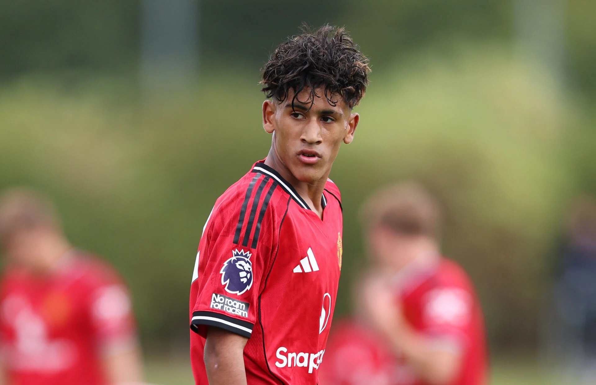 JJ Gabriel, Manchester United's teenage wonderkid, in action for the academy