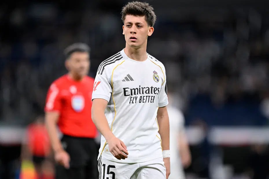 Arda Guler in action for Real Madrid — the Turkish playmaker has agreed a new contract at the Bernabeu until 2031