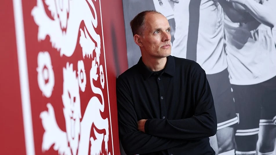 England manager Thomas Tuchel pictured at St George's Park during the Nations League camp