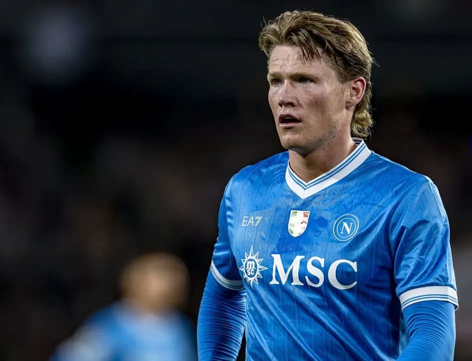 Napoli midfielder Scott McTominay in action during a Serie A match