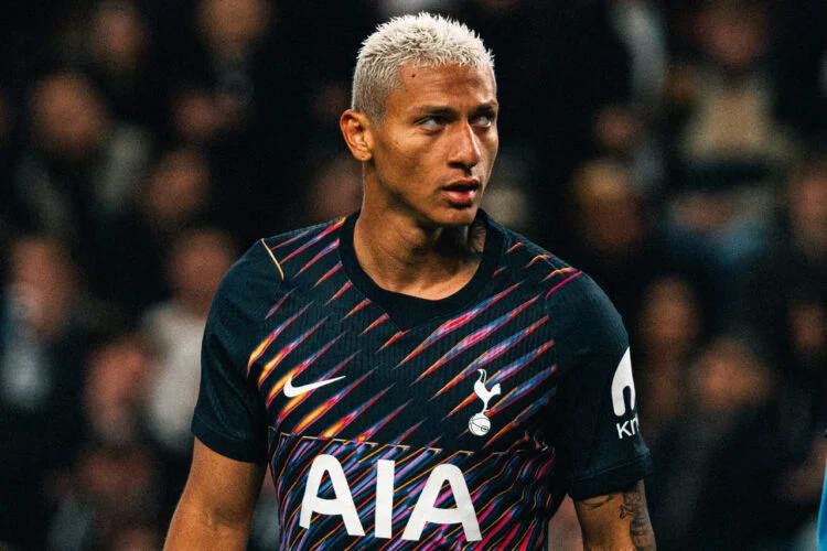 Richarlison in action for Tottenham Hotspur amid his contract dispute with the club