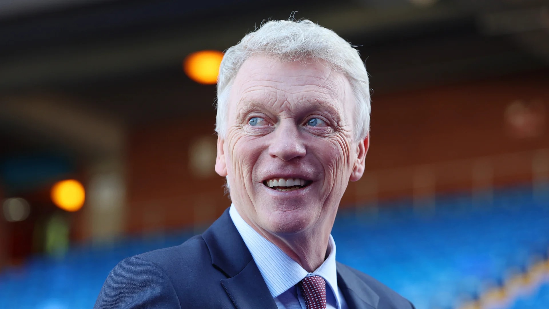 David Moyes, Everton manager, speaking during his first press conference since the club was put up for sale