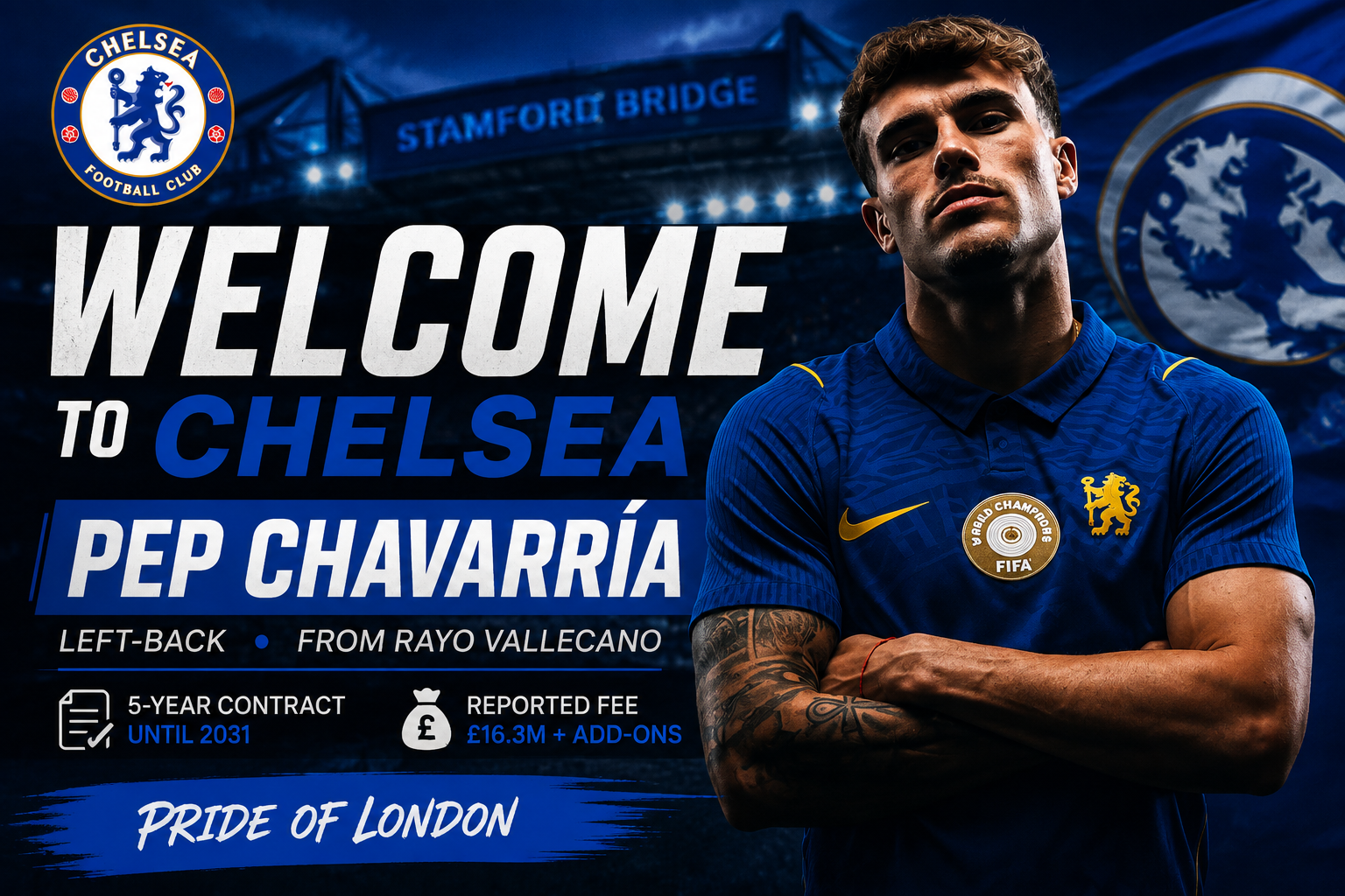 Chelsea Complete Pep Chavarría Signing: Why the Spanish Left-Back Could Be Xabi Alonso’s Perfect Fit