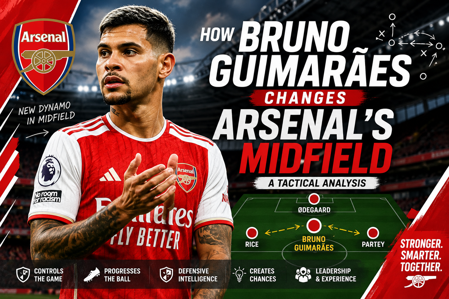How Bruno Guimarães Changes Arsenal’s Midfield: A Tactical Analysis