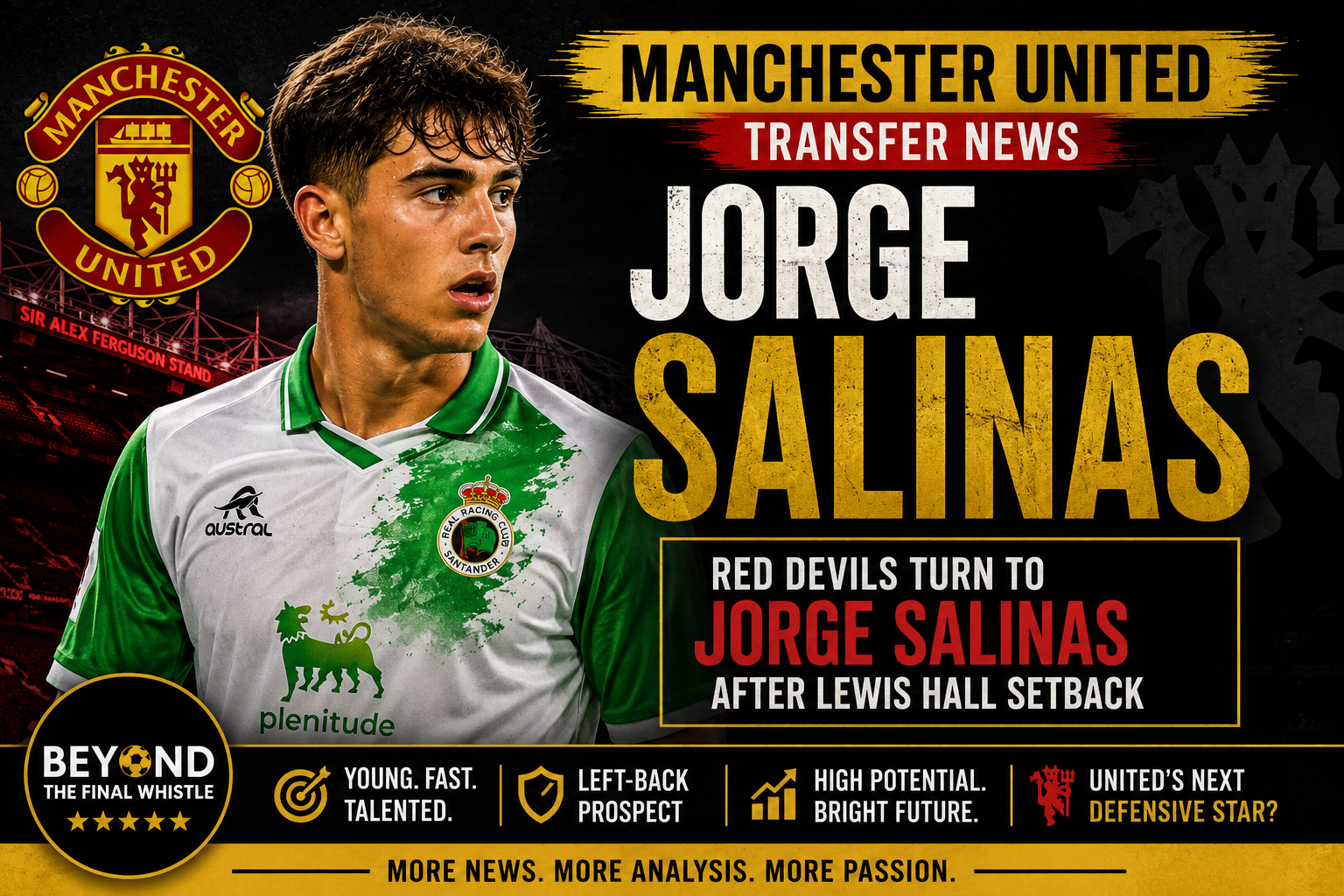 Manchester United Transfer News: Red Devils Target Jorge Salinas After Lewis Hall Setback