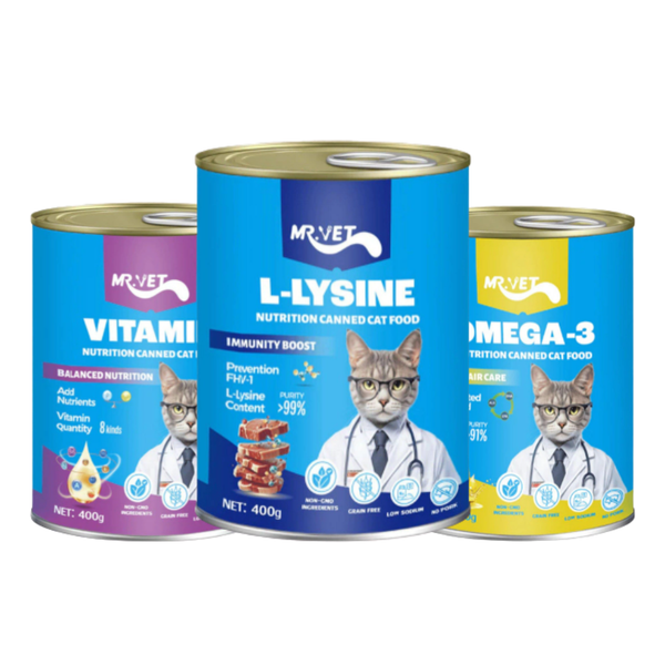 Pate lon cho mèo 400g Mr.Vet